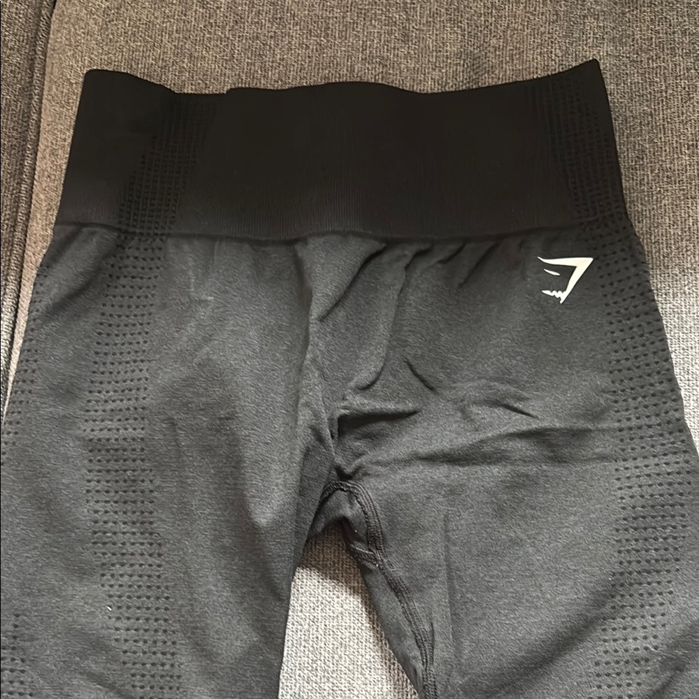 Gymshark Charcoal Leggings with Logo